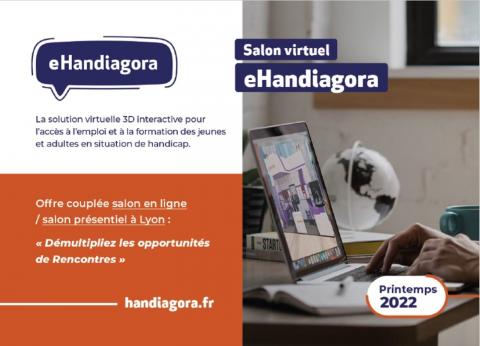 eHandiagora : Salon virtuel pour l'accès à l'emploi et à la formation des jeunes adultes en situation de handicap.